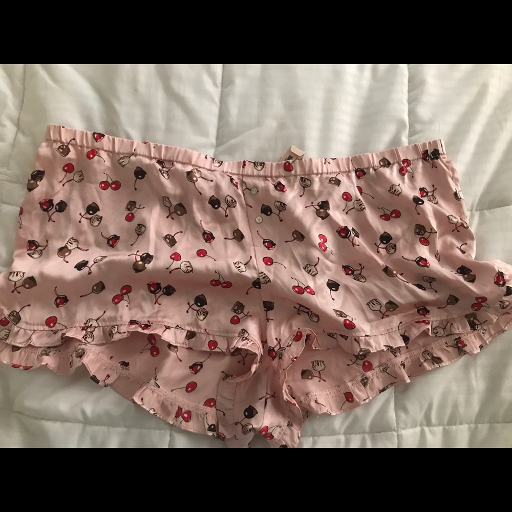 Pajama silk shorts